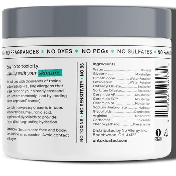 Untoxicated  - Moisture Boost Hydrating Cream - 10 fl oz - Picture 6 of 8